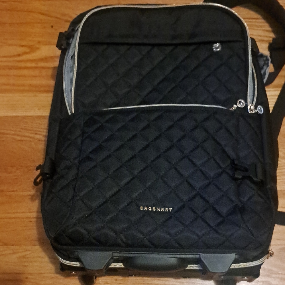 Black Quilted Backpack